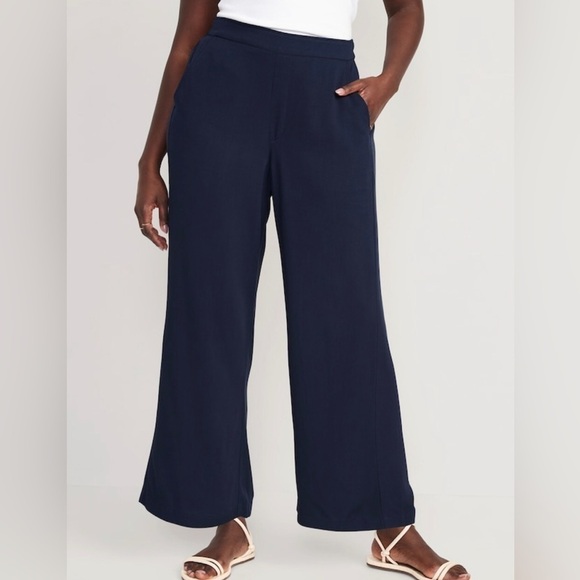 NWT! Navy High-Waisted Playa Soft-Spun Wide-Leg Pants - Multiple Sizes ♥️ - Picture 5 of 6